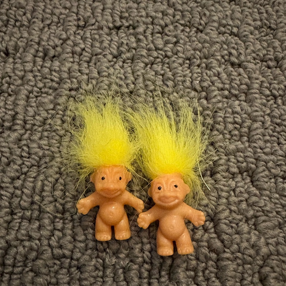 Vintage TROLLS Doll Earrings